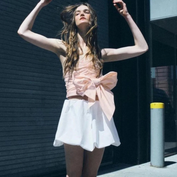 NWT Zara blogger fav Elegant White Balloon Skirt size S - Picture 13 of 15